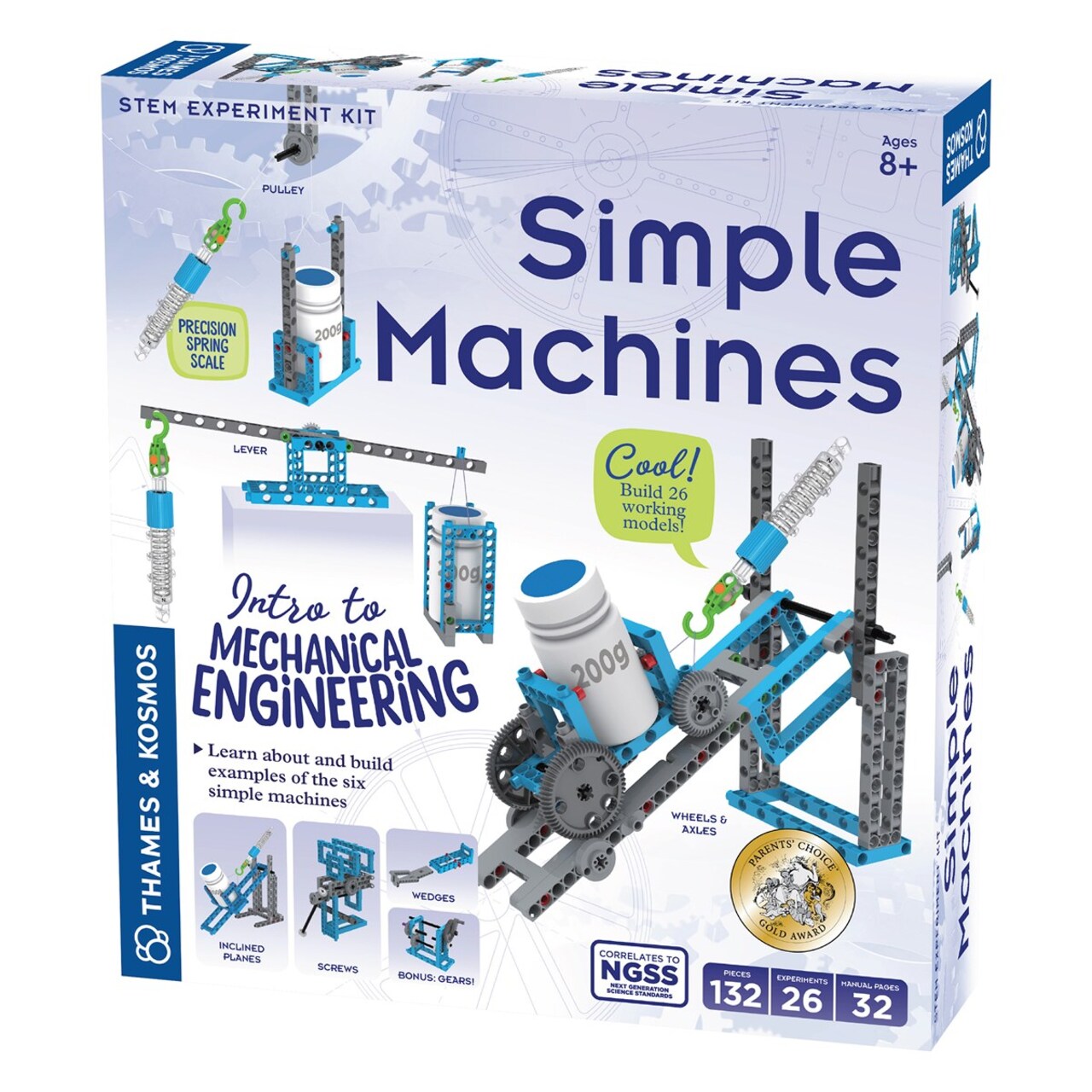 Thames & Kosmos Simple Machines STEM Experiment and Model Building Kit